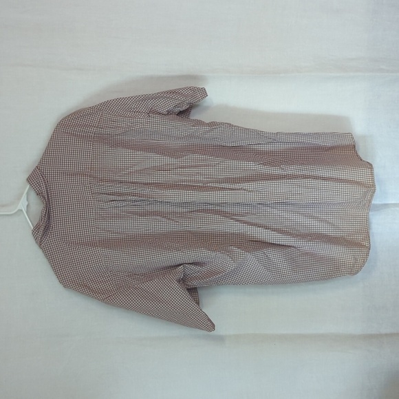 J Crew Red White Windowpane Plaid Cotton Button Up Size Large - Picture 7 of 7